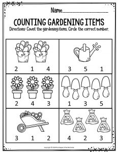 Spring Printable Preschool Worksheets - The Keeper of the Memories