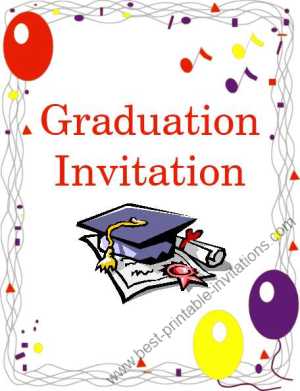 printable preschool graduation invitation template