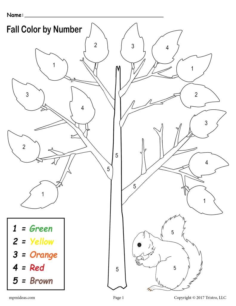 printable preschool number worksheet
