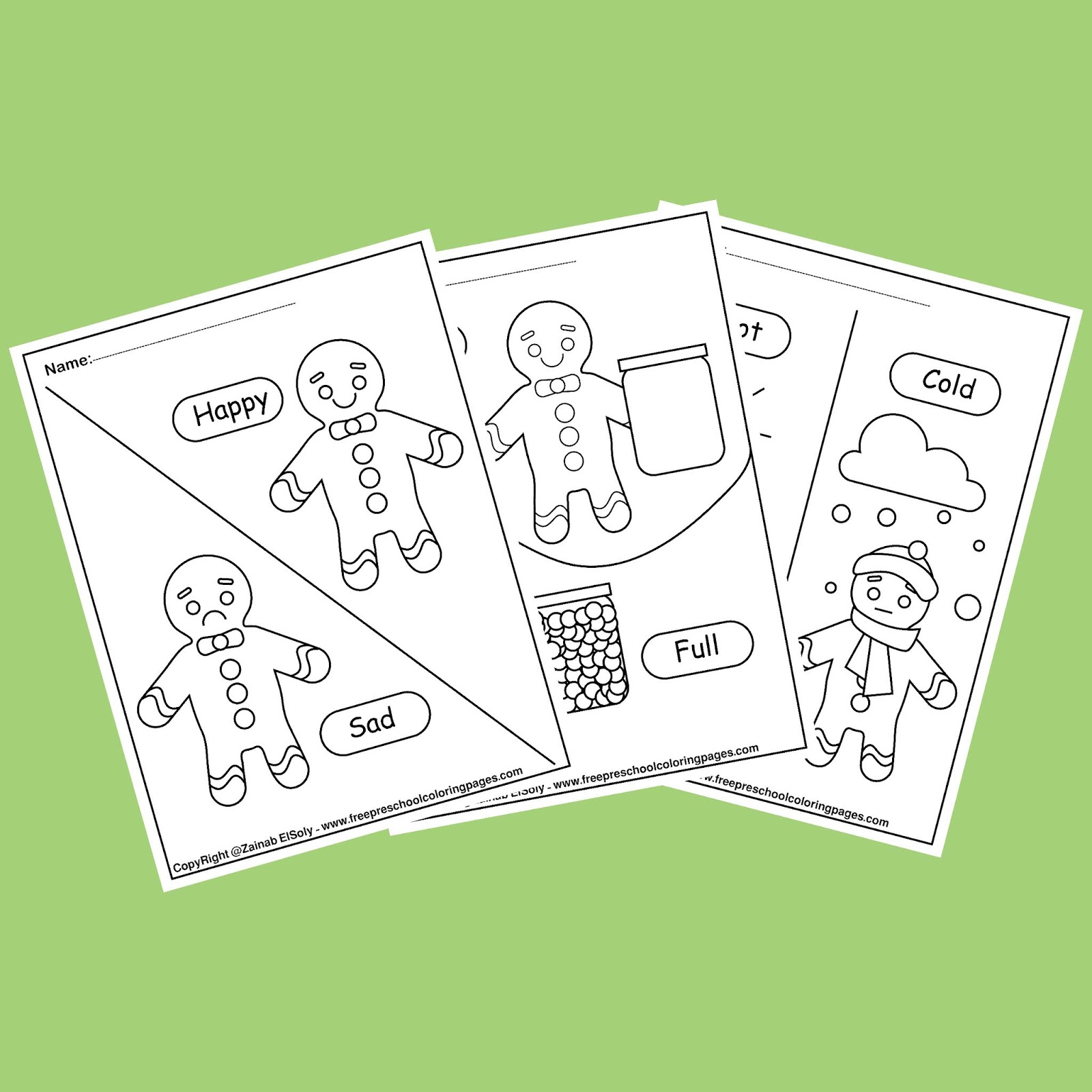 printable preschool opposites worksheet