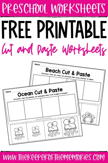 Cut and Paste Worksheets - The Keeper of the Memories