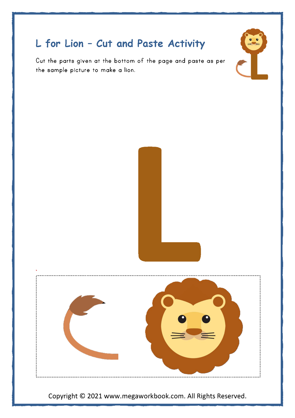 printable preschool worksheet letter l