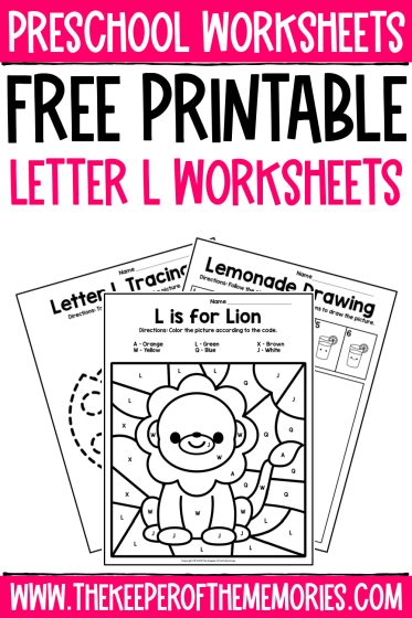 printable preschool worksheet letter l