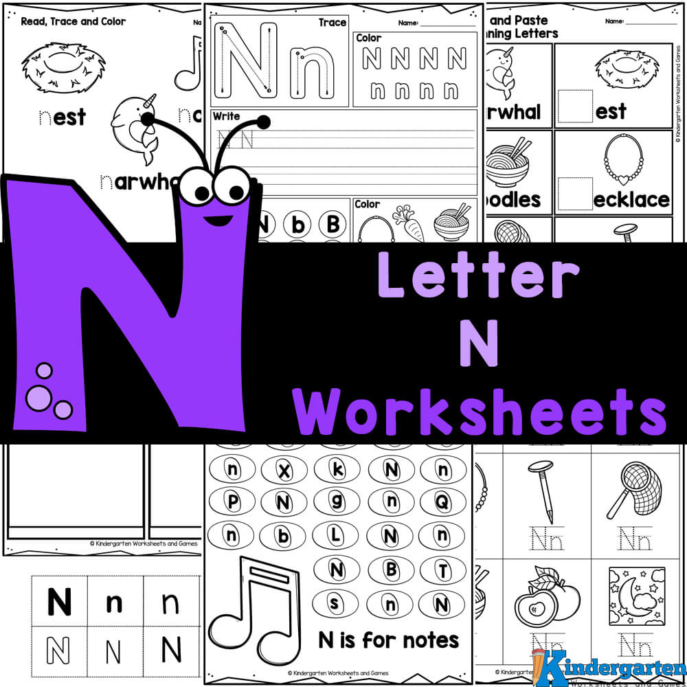 printable preschool worksheet letter n