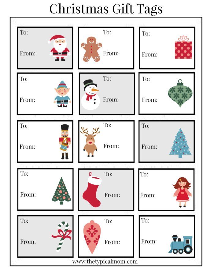 Free Printable Christmas Labels!