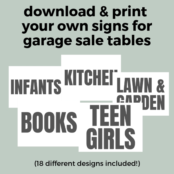 Garage Sale! (with Free Printable May Do It List) - A Reason For ...