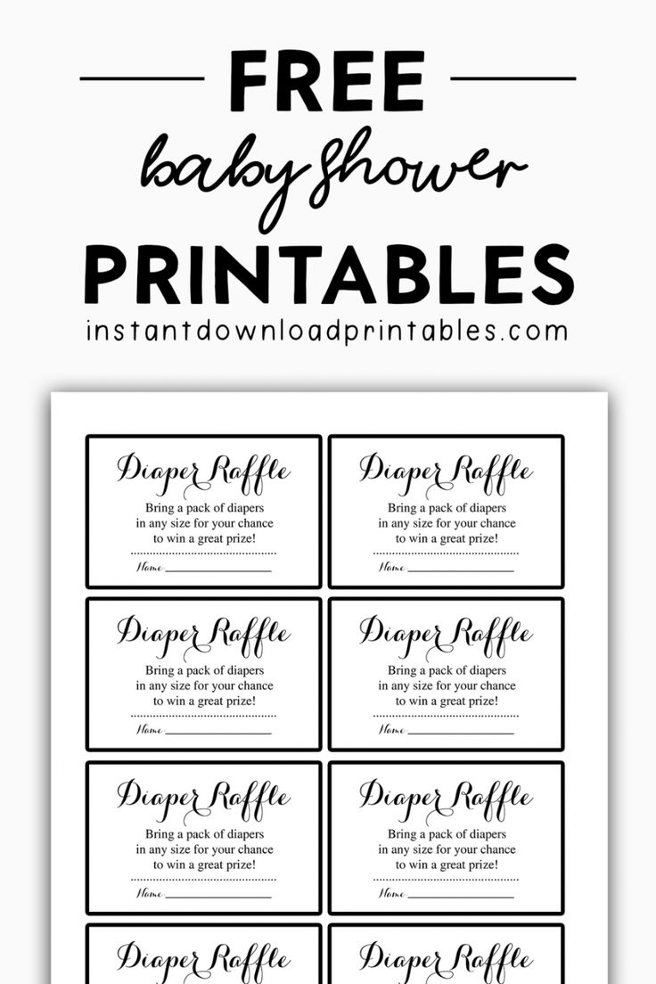 printable princess diaper raffle tickets