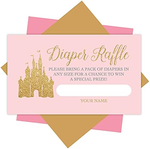 Amazon.com: Hadley Designs 25 Baby Shower Diaper Raffle Tickets ...