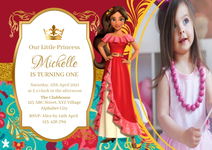 Elena of Avalor Birthday Invitation (5) Template | PosterMyWall