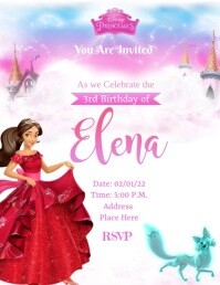 printable princess elena birthday invitations
