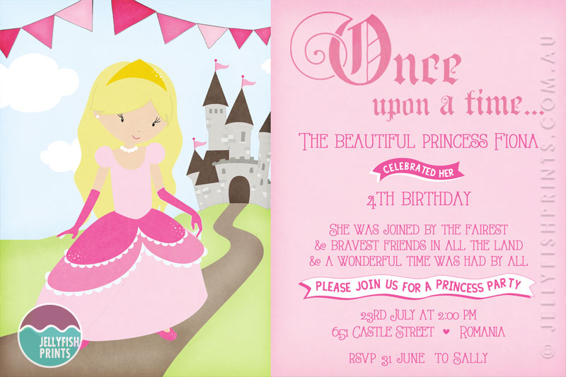 Princess Birthday Party Invitations