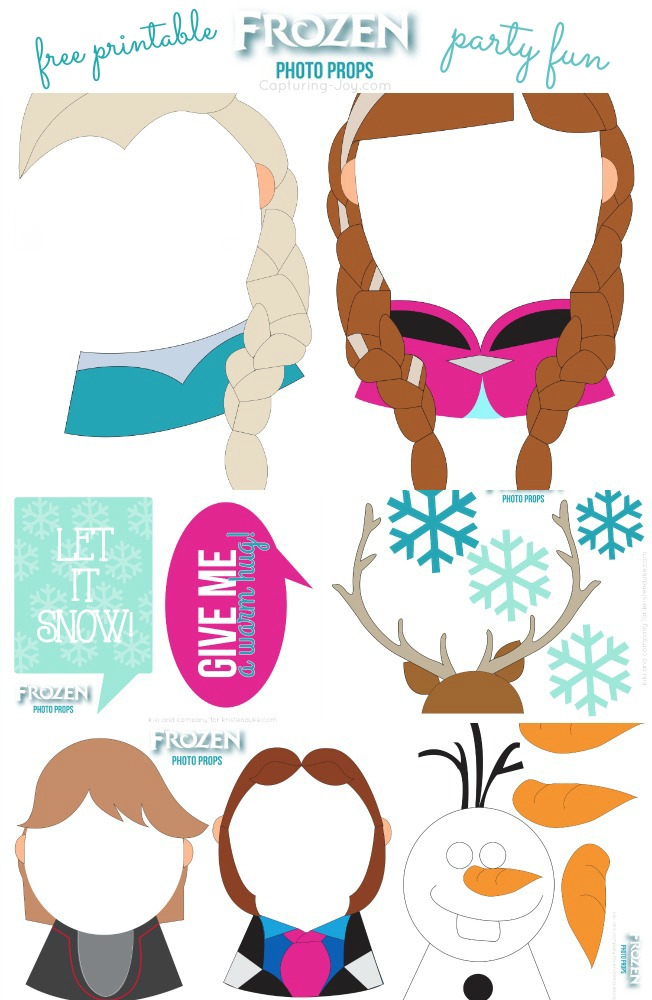 printable princess photo booth props