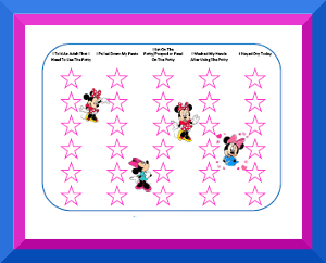 Potty Training Charts with Fun Characters