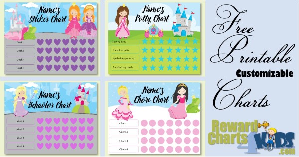 Free Princess Behavior Chart | Editable and Printable