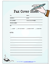 printable professional fax cover sheet