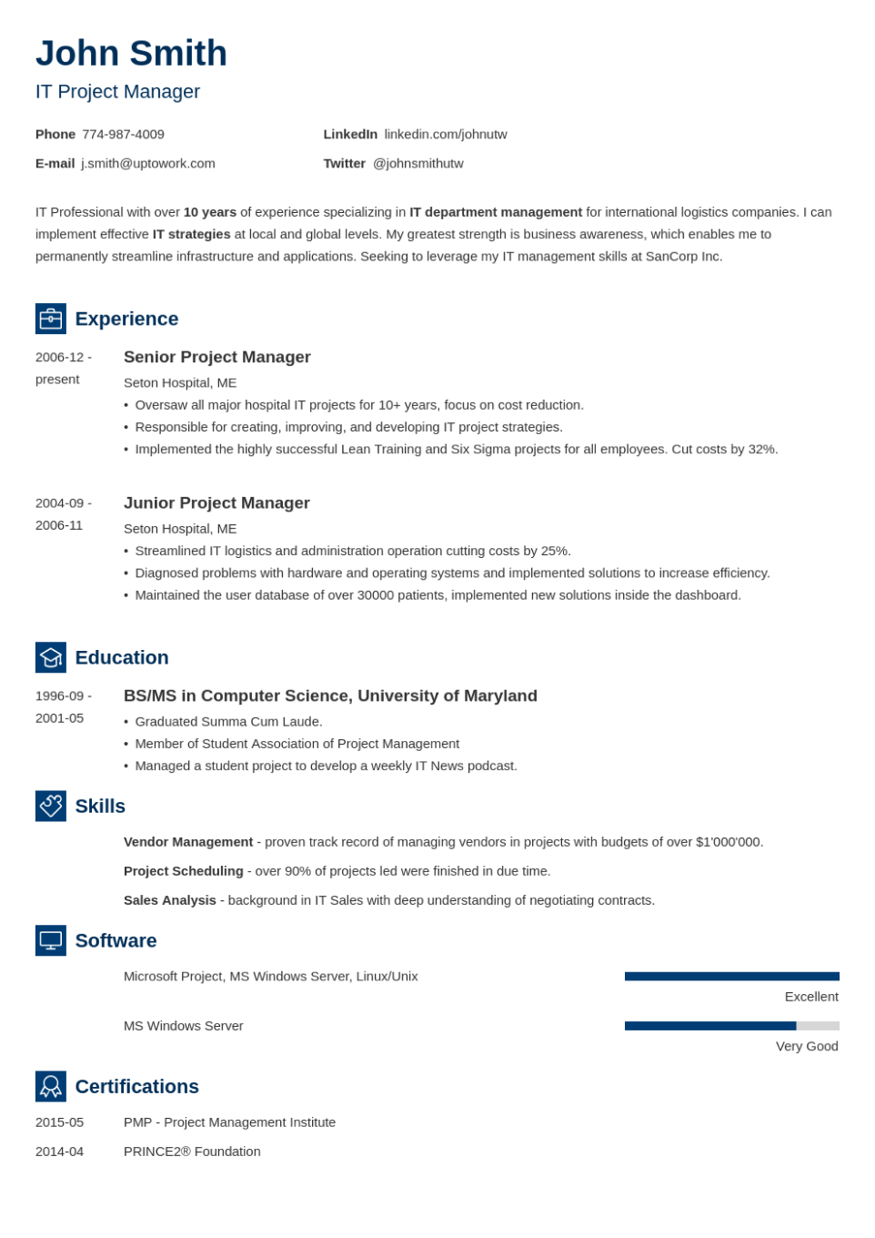Resume Templates to Download and Print