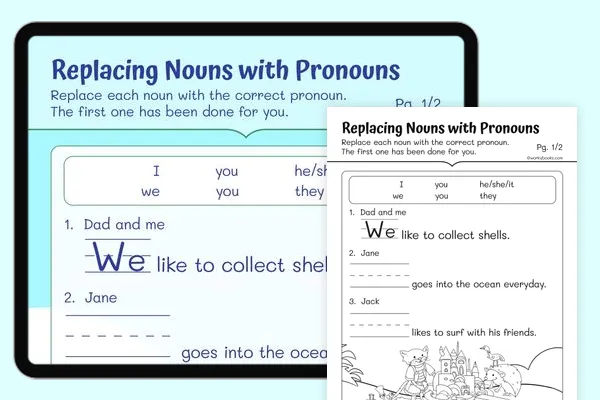 Pronouns Worksheets | Free, Interactive &  Printable | Workybooks