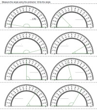Protractor - Printables, Worksheets, and Lessons