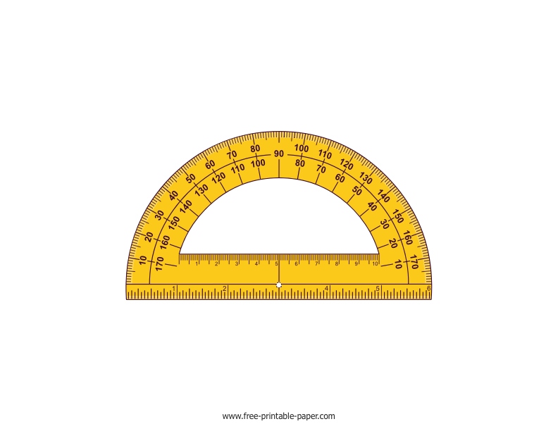 printable protractor small