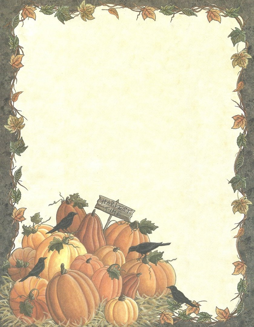 printable pumpkin stationery