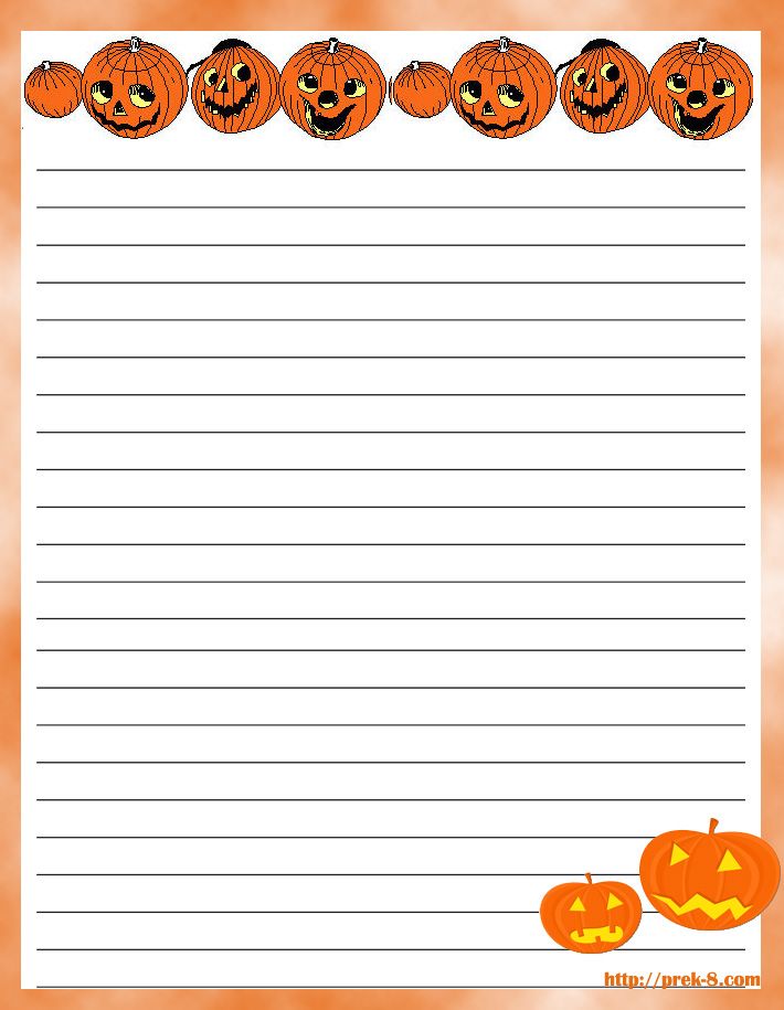 printable pumpkin stationery