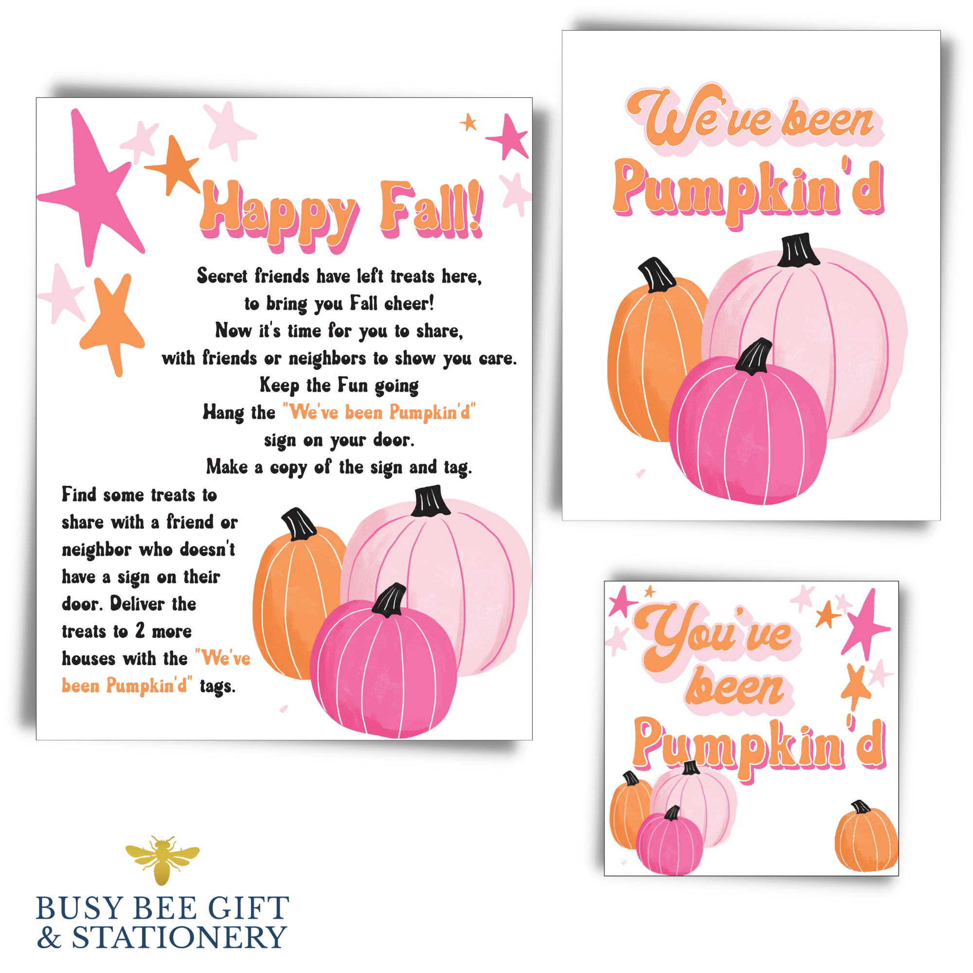 printable pumpkin stationery