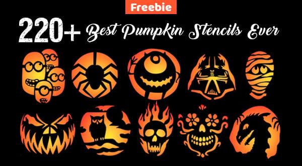 850+ Free Printable Halloween Pumpkin Carving Stencils, Patterns ...