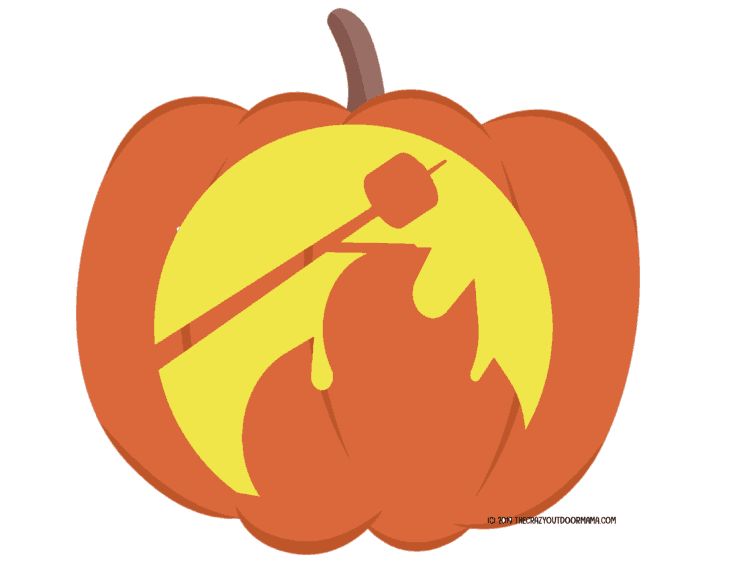 7 Spooky Camping Themed Pumpkin Carving Templates [Free PDF ...
