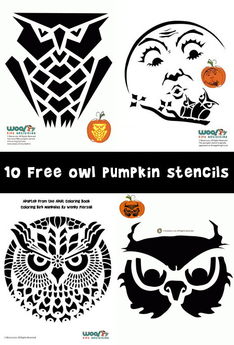 Owl Pumpkin Carving Stencils | Woo! Jr. Kids Activities ...