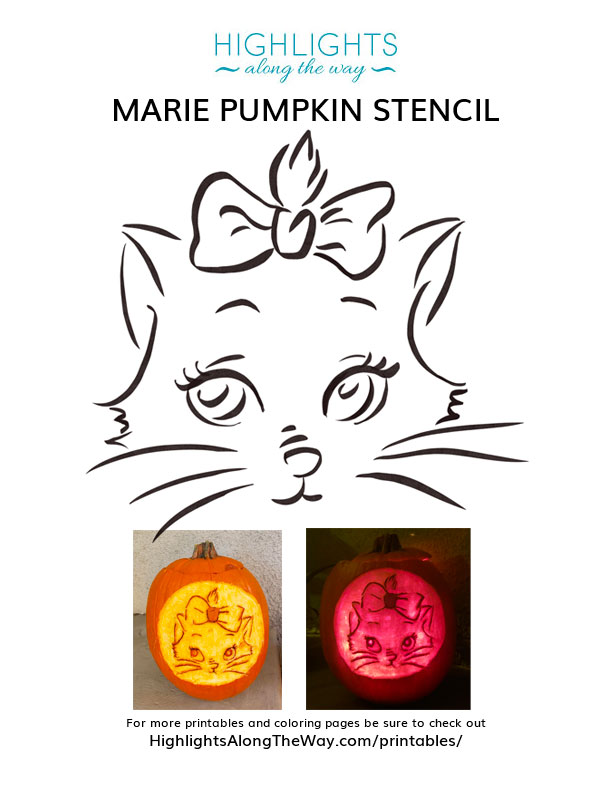 printable pumpkin stencils cat