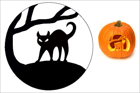 87 Free Cat Pumpkin Carving Stencils - The Ultimate List!