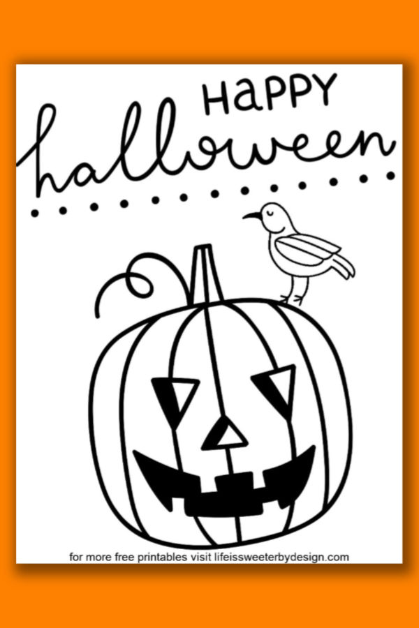 Pumpkin Coloring Pages - Life is Sweeter By Design