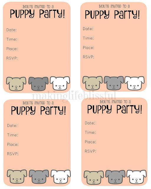Amazon.com : DYIRBIIY Puppy Birthday Invitations, Lets Pawty ...