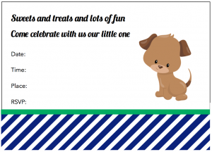 Dog Birthday Party Invitations - Cupcakemakeover