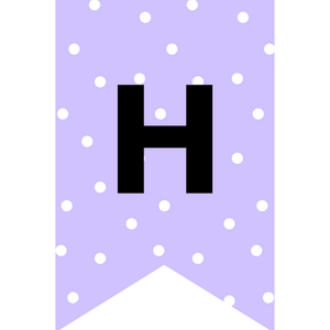 printable purple happy birthday banner