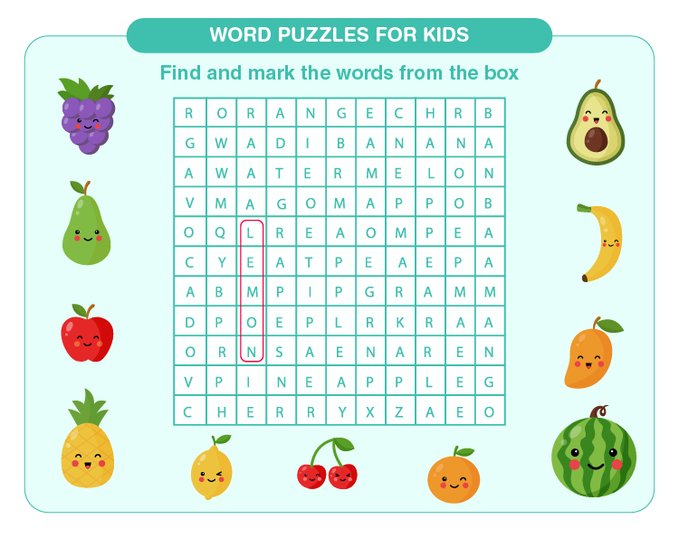 Word Puzzles For Kids Download Free Printables For Kids Worksheets 