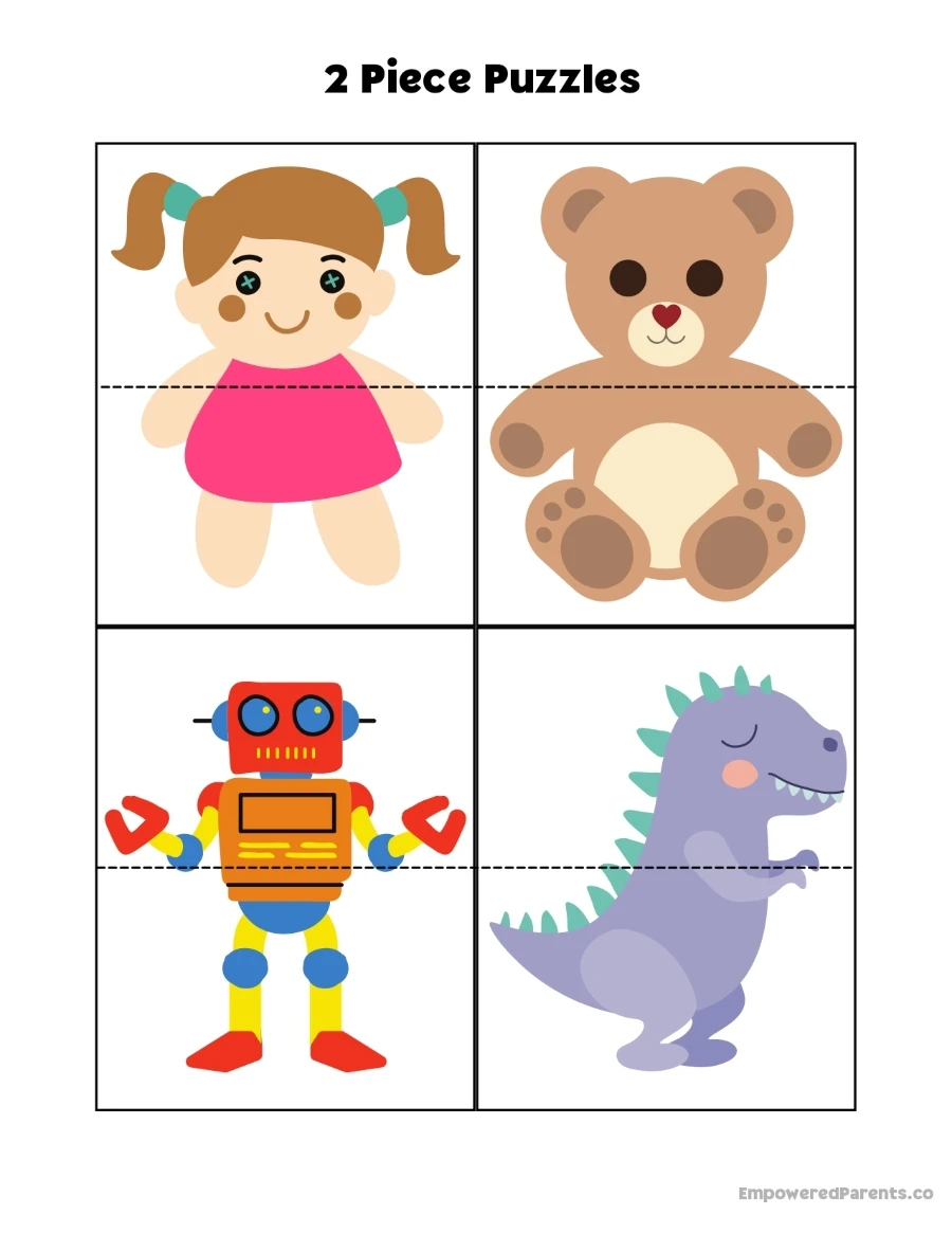 28 Printable Puzzles for Toddlers and Preschoolers (PDF ...