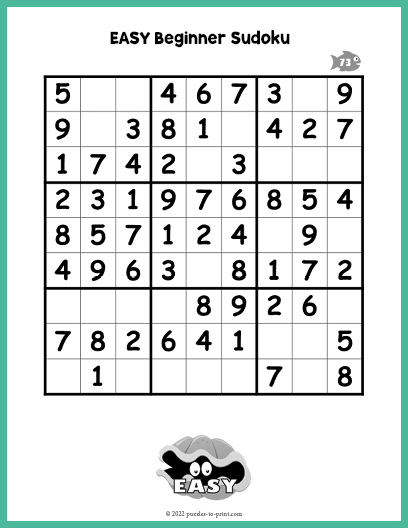 printable puzzles sudoku
