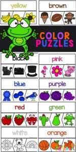 FREE Color Puzzles Printable Activity