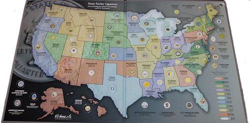 HE Harris State Quarter Map #2776T