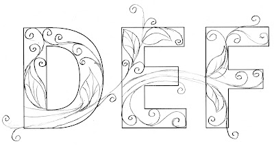 Quilling Letters Tutorial - DEF (how to quill a name or word ...
