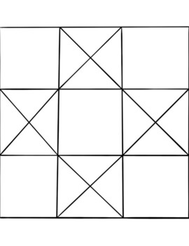 Barn Quilt Template with instructions by Read the Rainbow | TPT