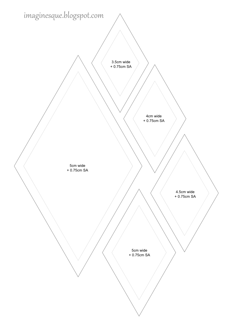 Imaginesque: Quilt Diamonds Templates