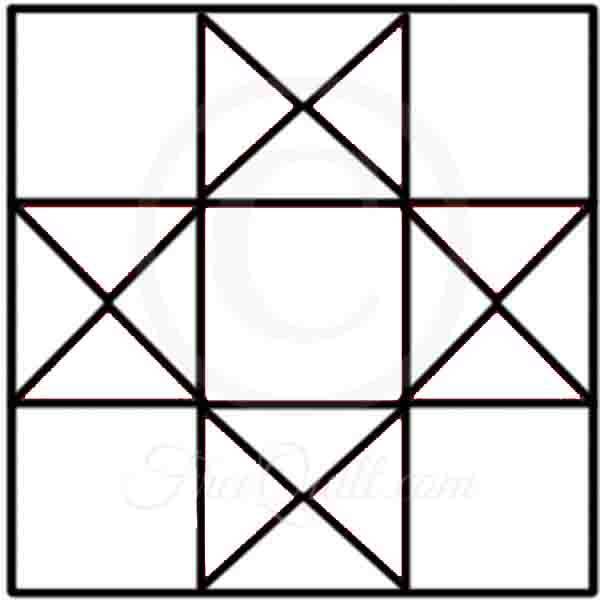 Star Quilt Pattern - Free Star Quilt Block to Print