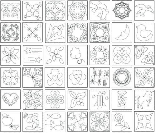 hand quilting designs