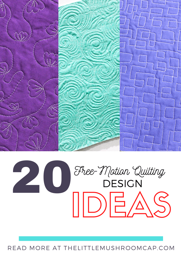 Free Motion Quilting Design Ideas - The Little Mushroom Cap: A ...