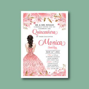 printable quinceanera cards