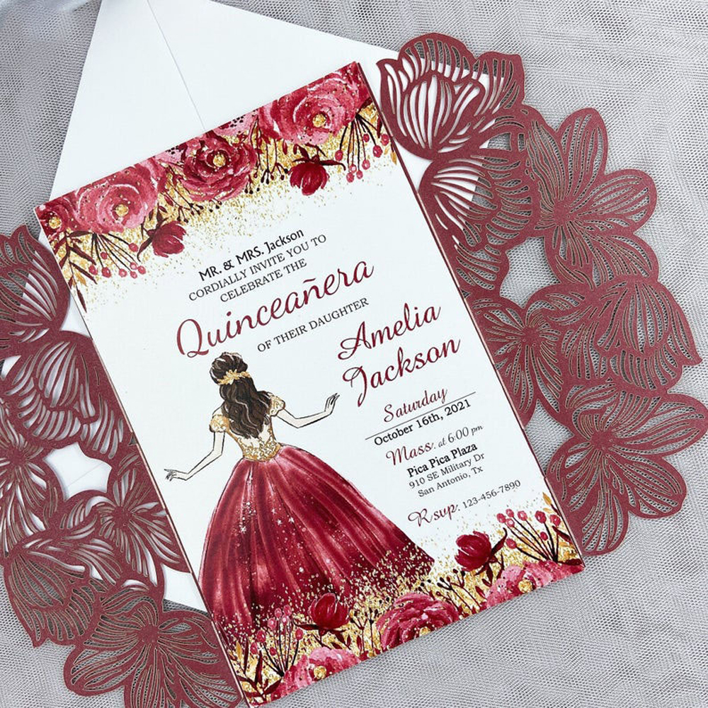 printable quinceanera cards