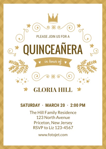printable quinceanera cards