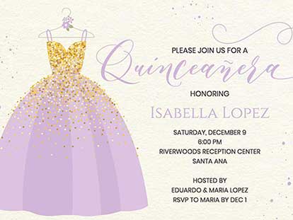 printable quinceanera cards